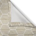 thumbnail image 3 of Ambesonne Geometric Kitchen Curtains, Honeycomb Sequence, 55"x39", Pale Brown and White, 3 of 3