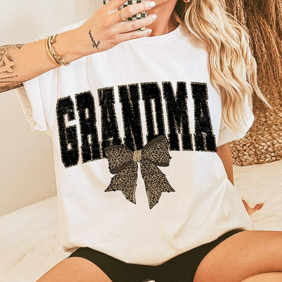 Grandma Coquette Bow, Mama Checkered, Grandma Style, Leopard Mama, Mama Bow, Mother’s Day Gift, Trending Popular Shirt