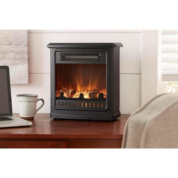 Crestland 13 In Desktop Electric Fireplace Black Com Crestland 13 In Desktop Electric, Hampton Bay 50 Inch W Electric Wall Mount Fireplace Review