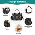 thumbnail image 3 of FORMRS Insulated Lunch Bag Unisex Large Capacity with Shoulder Strap, Navy Blue Art Pattern, 3 of 6