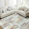 thumbnail image 6 of Wondo Washable Abstract Area Rug, 5x8 Gray and Brown Modern Living Room Carpet, Non-Slip Non-Shedding Bedroom Rug, Indoor Rugs, Stain Resistant Rug for Dining Room and Dorm, 6 of 8