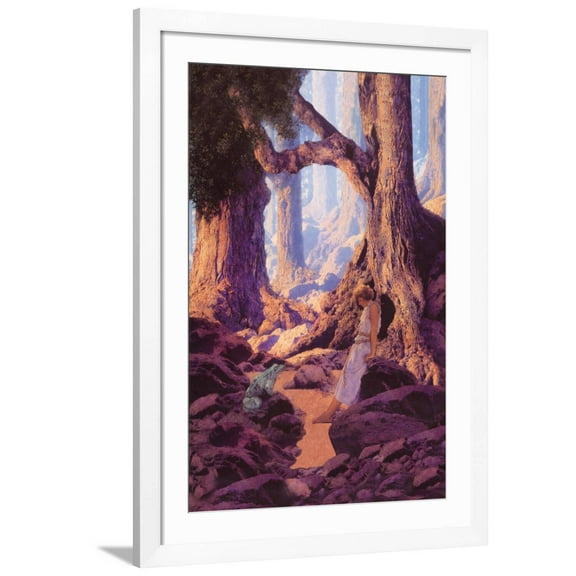 Art.com The Enchanted Prince Art Print by Maxfield Parrish, White Frame Wall Art, 32" x 44"