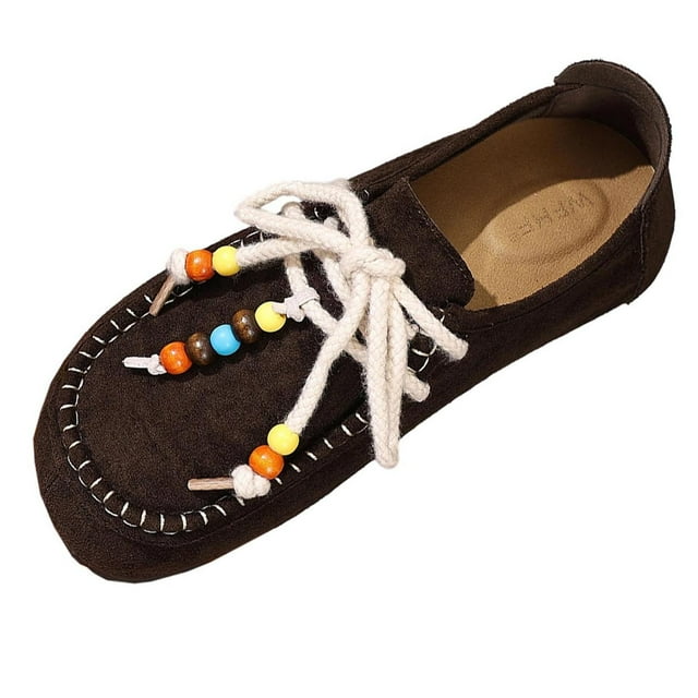 Chaussures de Course pour Femmes, Mode Décontractée, Style Ethnique, Fermetures Tendance, Confortables, Plates, Pantoufles pour Femmes