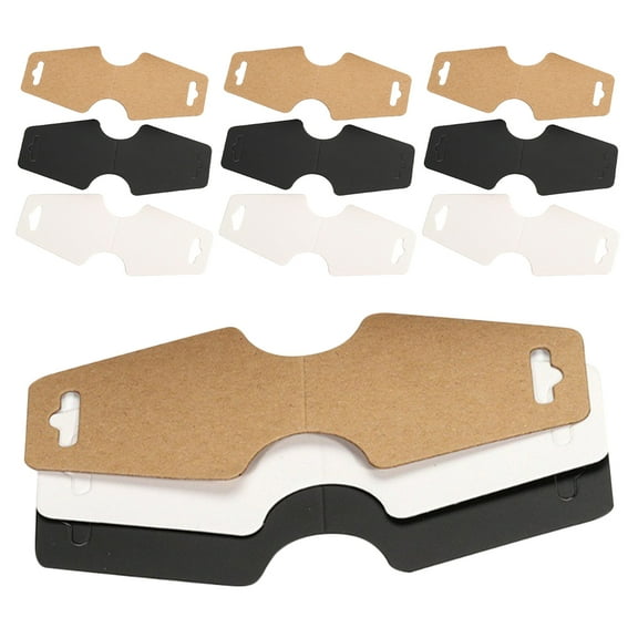 HINTRMENT Necklace Display Cards 150Pcs Assorted Color Foldover Style for Retail Displays 4.72X1.97X0.04In