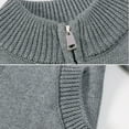 thumbnail image 7 of GYRATEDREAM Boy's Sweater Cardigan Zipper Stand Collar Knitted Outwear Long Sleeve Sweater Coats with Pockets 3-7T, 7 of 7