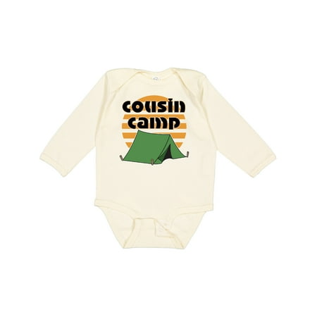

Inktastic Cousin Camp Summer Reunion Gift Baby Boy or Baby Girl Long Sleeve Bodysuit