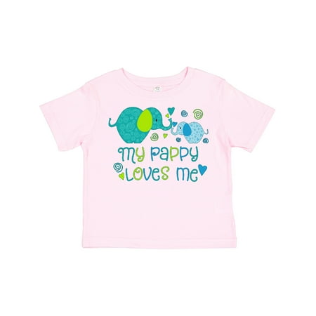 

Inktastic My Pappy Loves Me- Cute Elephants Gift Toddler Boy or Toddler Girl T-Shirt