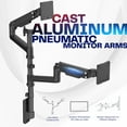 thumbnail image 5 of VIVO Dual Pneumatic Monitor Wall Mount, Fits Ultrawide Screens up to 49", 5 of 8