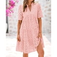 thumbnail image 4 of Vestido casual BTFBM para mujer, bohemio, verano, cuello en V, manga corta, 4 of 9