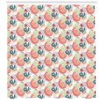 thumbnail image 3 of Abstract Shower Curtain, Sloppy Design Scribbled Dots Circles and Spirals Hand-drawn Style Modern Ornament, Fabric Bathroom Set with Hooks, 69W X 75L Inches Long, Multicolor, by Ambesonne, 3 of 3