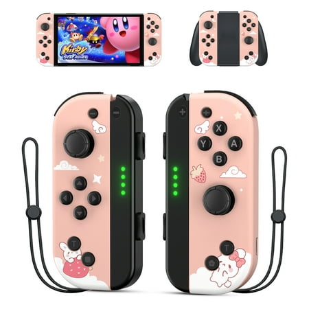 Switch Controller Joycons for Nintendo Switch (L/R), Wireless Joystick Nintendo Switch Controller with Turbo Function Compatible with Switch/Lite/OLED