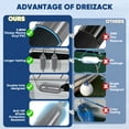 thumbnail image 4 of Dreizack Boat Fenders 4 Pack 5.5"×20" Boat Bumpers for Docking with 4 Ropes, Inflatable Ribbed Marine Pontoon Boat Fender Bumper for Docks with 1 Storage Bag, 1 Air Pump and 4 Needles, Blue, 4 of 8