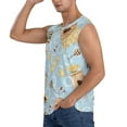 thumbnail image 3 of Haiem Men's Cute Gnome Bee Collects Honey Print Tank Tops Summer Sleeveless Cut Off Workout T-Shirts Fitness Vest Athletic Undershirts-Medium, 3 of 8