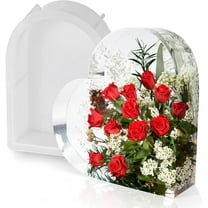 Large Silicon Mold for Resin- Deep Resin Molds for Flowers Preservation, Silicone Molds for Resin Casting, Resin Art, Resin Epoxy, DIY Home Decor, Bookends, Picture Frame (Heart 8.4''x 2'')