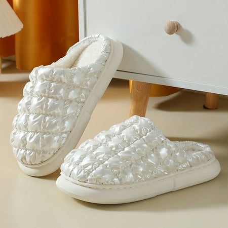 

NEGJ Ladies Warm Home Slippers Winter Home Cotton Slippers Fashion Cute Printing Warm Slippers Casual Home Shoes