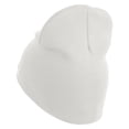 thumbnail image 2 of U.S. Army 2nd Infantry Division Symbol Embroidered 8 Inch Solid Knit Short Beanie Made in USA - White OSFM, 2 of 5