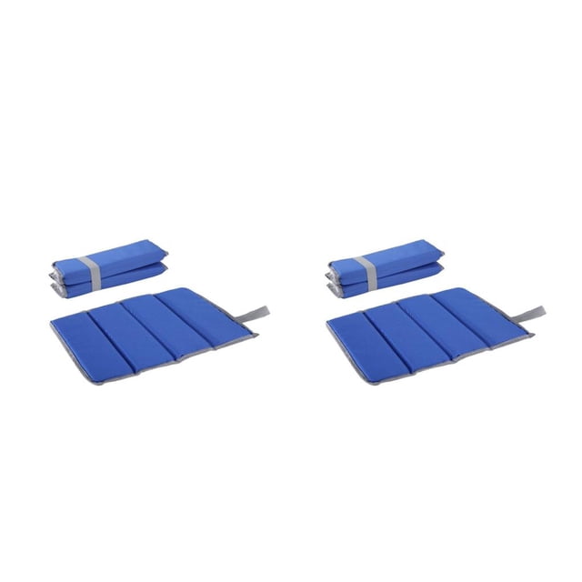 Colchoneta portátil Naiovety para acampar Picnic Mochilero Almohadilla plegable Azul 2piezas