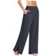 thumbnail image 1 of Pantalones de Yoga Deportivos de Moda Pantalones Sueltos Sólidos Con Bolsillos Activos de Cintura Media Alta Odeerbi ODB-6, 1 of 5