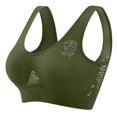 thumbnail image 2 of Sports Bras for Women S-5X Plus Size Wirefree Push Up Yoga Bralettes Womens Lightweight Breathable Hollow-Out Padded Workout Underwear Bra, 2 of 5