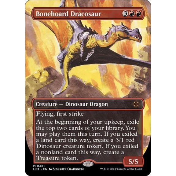 Magic the Gathering - The Lost Caverns of Ixalan - Bonehoard Dracosaur (Borderless) Near Mint