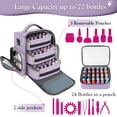 thumbnail image 2 of El organizador de esmaltes de uñas YOREPEK tiene capacidad para 72 botellas (15 ml) con lámpara, 2 of 8