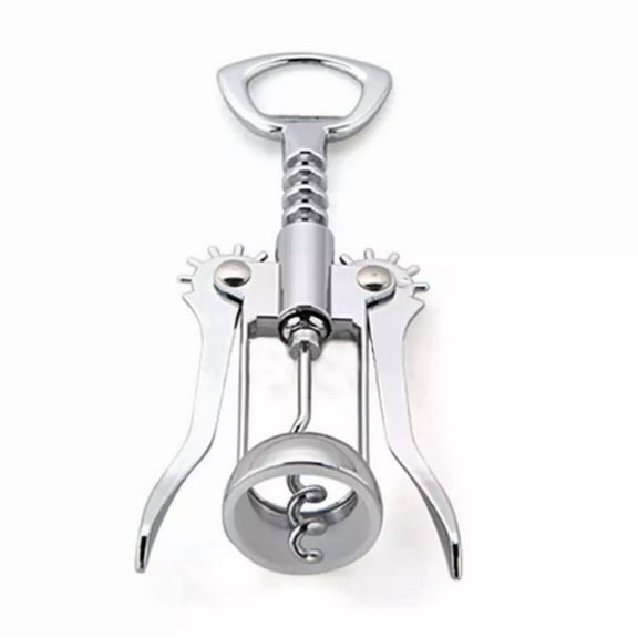 Red Wine Beer Bottle Opener Cork Screw Winged Corkscrews Chrome Stainless Steel