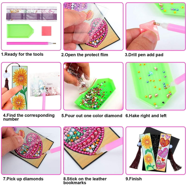 DIY 5D Diamond Painting Bookmark Canva Kit With Beaded Tassel Perfect  Christmas Party Favor And Art Craft For Kids And Adults From Jessie06,  $2.96