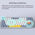 thumbnail image 4 of iBlancod Keyboard,Tablet Laptop Mechanical 84 75% Low Support Tablet 3 75% Profile Support Wireless Laptop Outemu 84 3 Switches 84 With Tablet, 4 of 7