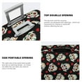 thumbnail image 3 of Susaid colorful Skull dog flower Print Elastic Washable Suitcase Cover with Hidden Zipper, Fits 18-32 Inch Luggage for Protection During Travel-Small, 3 of 7