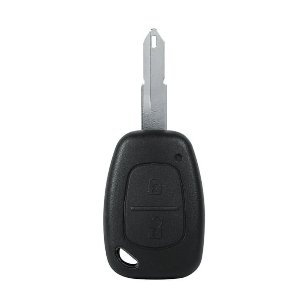 Carcasa para llavero de coche con hoja en blanco sin cortar de 2 botones para control remoto de Renault