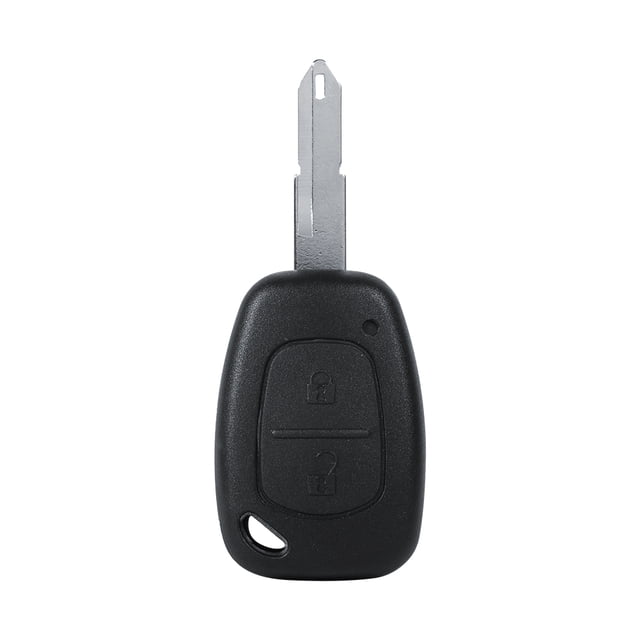 Funda para llave de coche Renault con 2 botones y hoja en blanco sin cortar