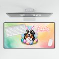 thumbnail image 4 of Happy Easter Bernese Mountain Dog with Bunny Ear Headband and Flowers Desk Mat Full Keyboard Mouse Pad Berner Lover Gifts Large Mousepad - 13001, 4 of 5