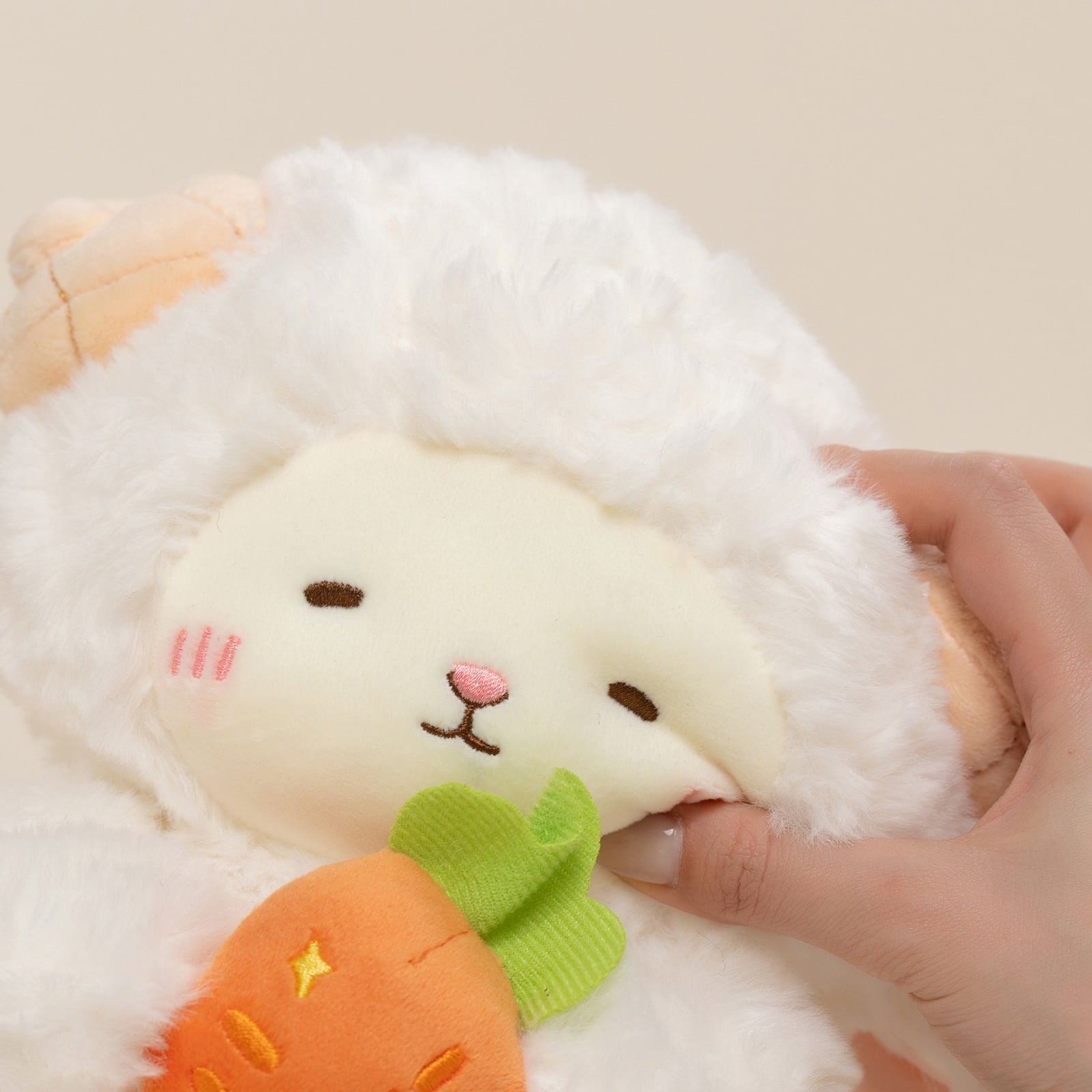 Cute 9.8in Lamb Plush, Soft Sheep Stuffed Animal Birthday Gifts, Easter Decorations for Home and Valentines Day Gifts for Room Decor, A