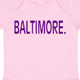thumbnail image 4 of Inktastic Baltimore in Purple Text Boys or Girls Baby Bodysuit, 4 of 5