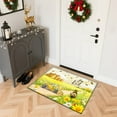 thumbnail image 3 of YIMEIS Flannel printed area floor mats, kitchen decorative mats, door mats, and bedroom bathroom carpet mats Bees collect nectar from flowers 15.7'' x 23.6''+19.7'' x 31.5''+17.7'' x 47.2'', 3 of 10
