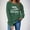 Army Green, variant on Women's Plus Size Loose Graphic Sweatshirts with Crewneck Long Sleeve and Printed Fashion Top