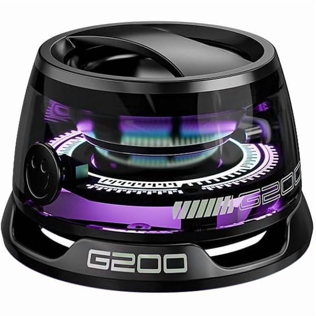 wonima11 1 pcs Magnetic Bluetooth Speaker,Multifunctional Portable G200 Speaker with Multi RGB Color Light Show-3D Surround Sound Effect,Wireless Waterproof Magnetic for Phones