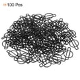 thumbnail image 3 of Unique Bargains Paper Clip Coated Letter I Shape Alphabet Clips Bookmarks, Black, 100 Count, 3 of 6