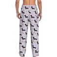 thumbnail image 3 of Daiia Dachshund Dog Puppy Men's Sleep Pant with Pockets and Drawstring,Pajama Pants-Large, 3 of 9