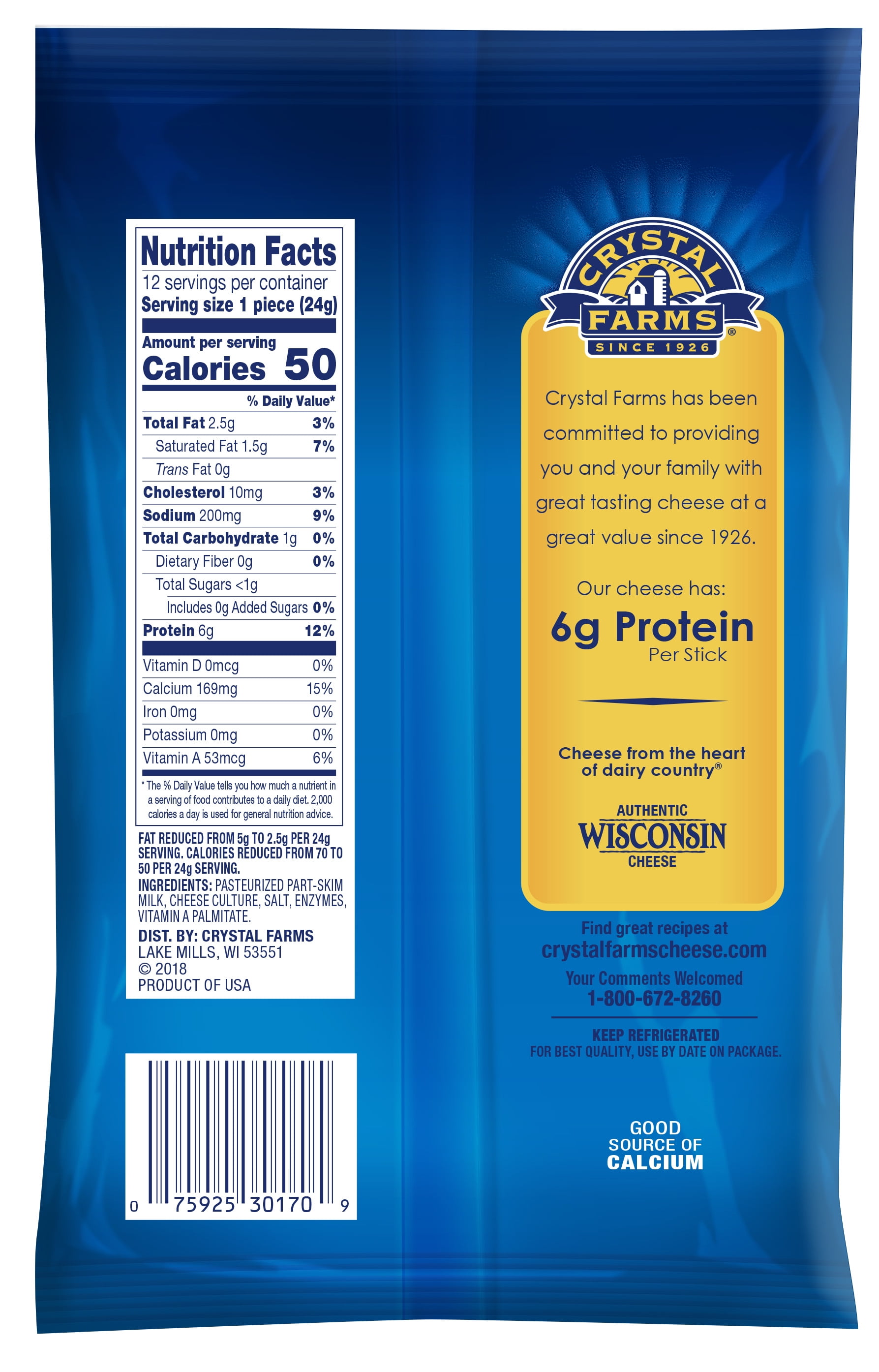 Crystal Farms Light String Cheese Nutrition Facts Besto Blog