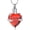 Red, variant on Crystal Heart Cremation Jewelry Angel Wing Heart Urn Necklaces for Ashes Memorial Keepsake Pendant for Women Men Stainless Steel Memorial Keepsake Pendant