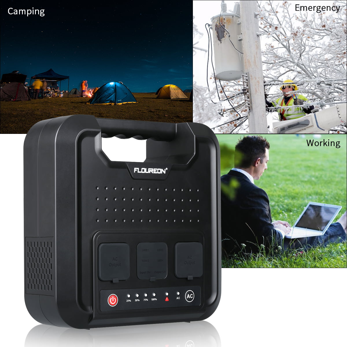 220Wh Energy Storage Power Generator Supply Solar Charging For Laptop SmartPhone 