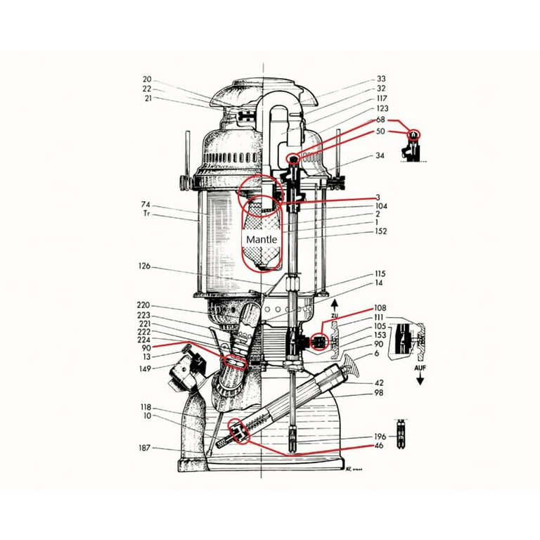 Petromax Complete Maintenance Kit for HK500 Pressure Lantern, 11