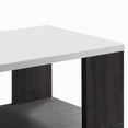 thumbnail image 2 of Wooden Coffee Table with Open Shelf, Glossy White and Brown - Saltoro Sherpi, 2 of 5