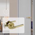 thumbnail image 1 of Elodie Door Handle with Lock for Bedroom Or Bathroom, Knurled, Keyless, Replacement for Gold, 1 of 8