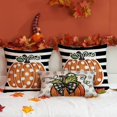 thumbnail image 6 of Fall Pillow Covers 12x20 Inch Fall Thanksgiving Gray Polka dots Orange Pumpkins Lumbar Pillow Covers Polyester Fall Decoration for Home couch YZT-072A12, 6 of 6