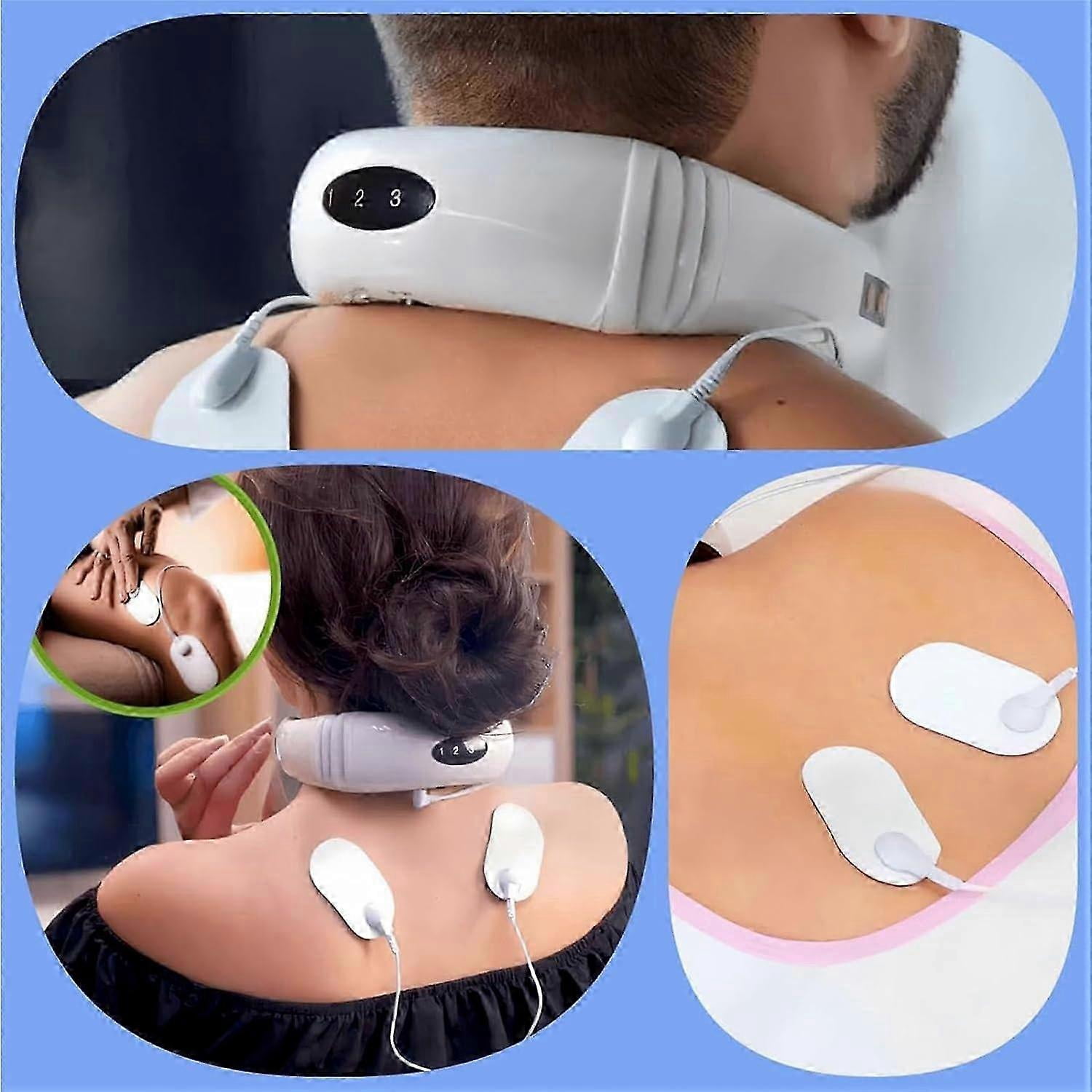 Portable Neck Massager For Arthritis And Neck Pain, Neck And Body Massager, Heated Neck Massager With 6 Massage Modes & 15 Levels of Intensity