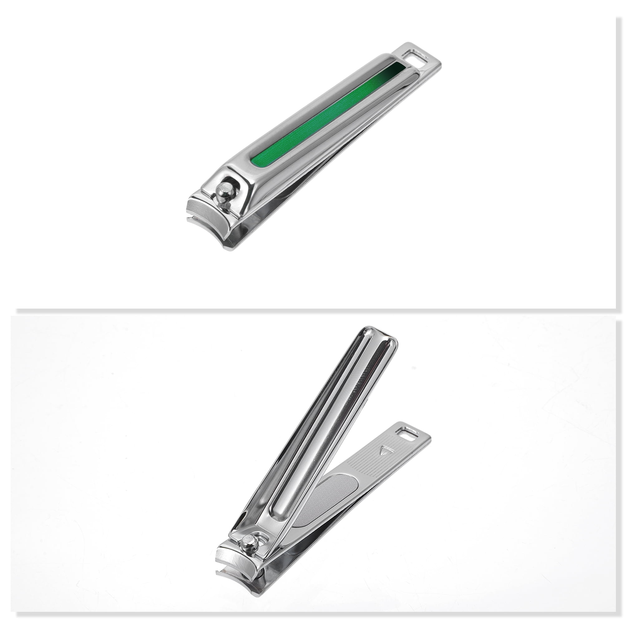 Unique Bargains Durable Vertical Pattern Nail Clippers 1 Pc Green