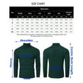 thumbnail image 5 of Men's Stretch Muscle Tshirts Turtleneck Long Sleeve Knit Tees Casual Slim Fit Basic Shirt Tops, 5 of 5