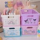 thumbnail image 3 of Kawaii Sanrio My Melody Pochacco cesta organizadora plegable de escritorio, caja organizadora de papelería de plástico para estudiantes, grande, mediano y pequeño, 3 of 4